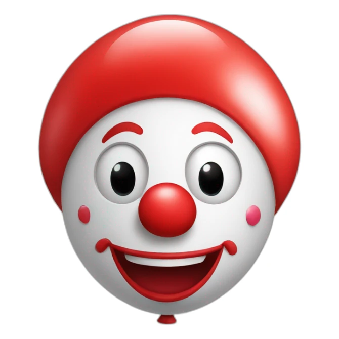 Un payaso de cuerpo completo con un globo rojo  sticker