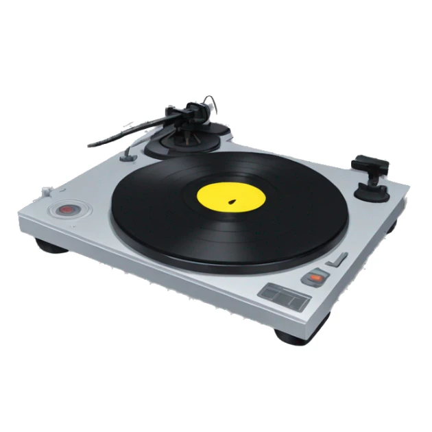 turntable in the style of discord sticker