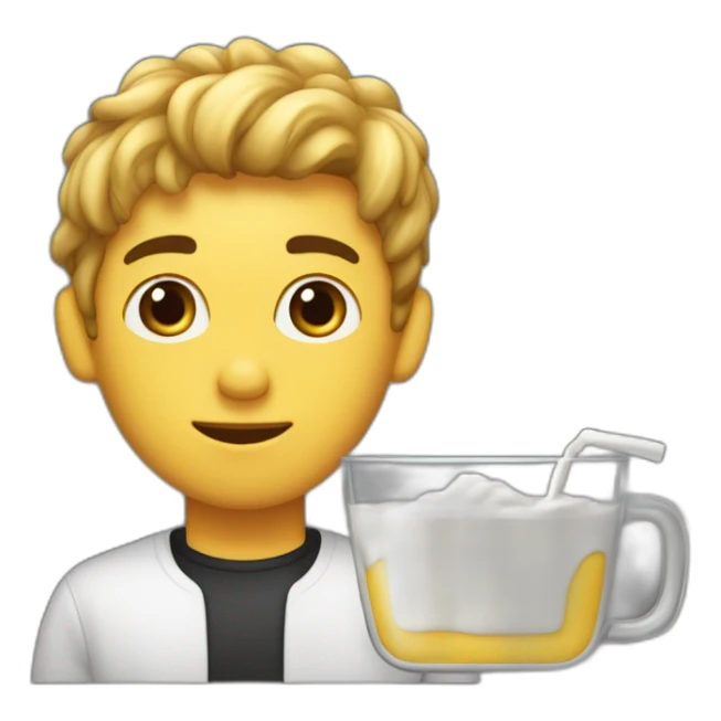 ragazzo, capelli lunghi con il codino, su una macchina nera sticker