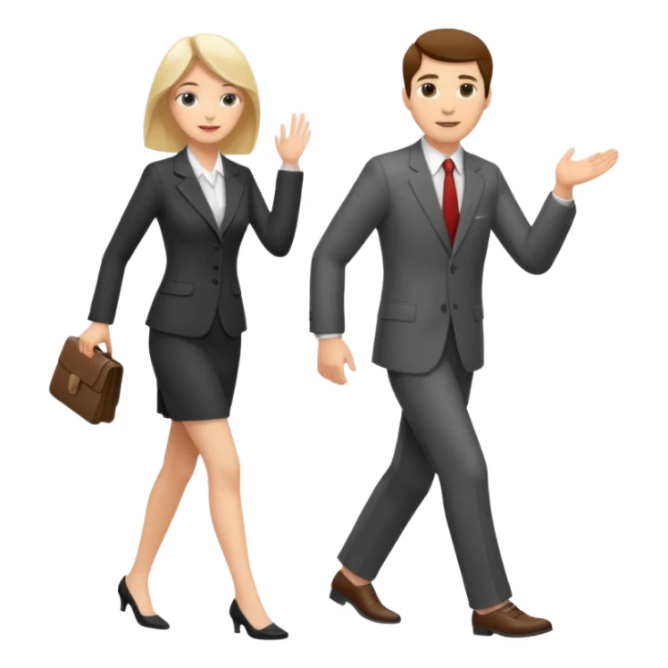 Shoe salesman with bare foot woman sticker