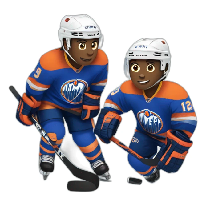 Hockey players  sticker