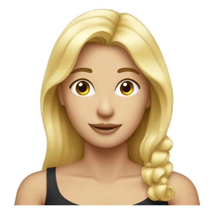 Blonde Woman loving man sticker