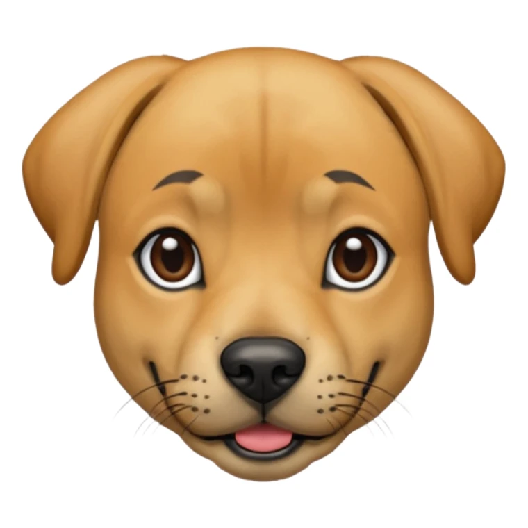 Black mouth cur dog light tan sticker