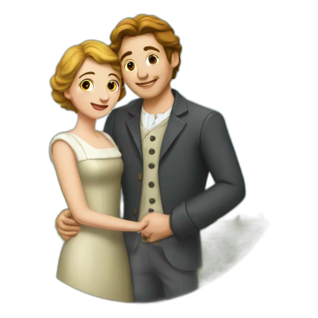 Poireau amoureux sticker
