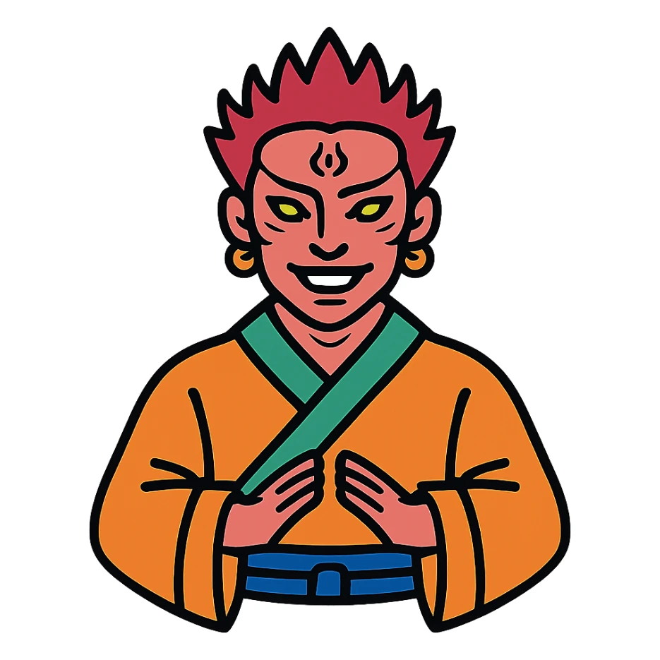 Sukuna from the Heian era sticker