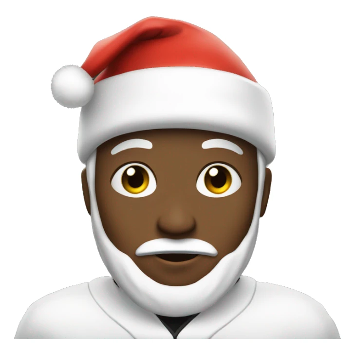 Steeler fan with Santa Claus hat sticker