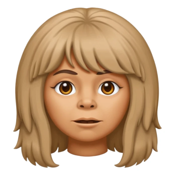 Bigfoot as a sassy woman in a wig  sticker