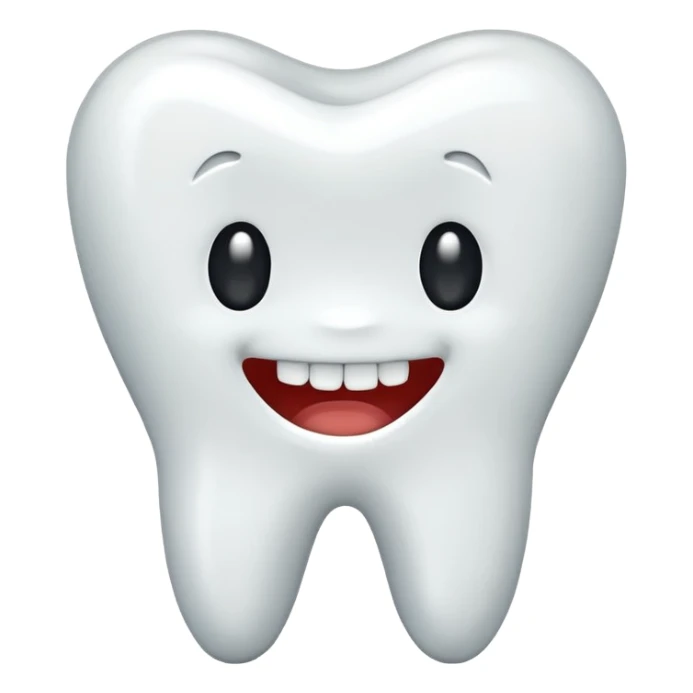 realistic tooth emoji sticker