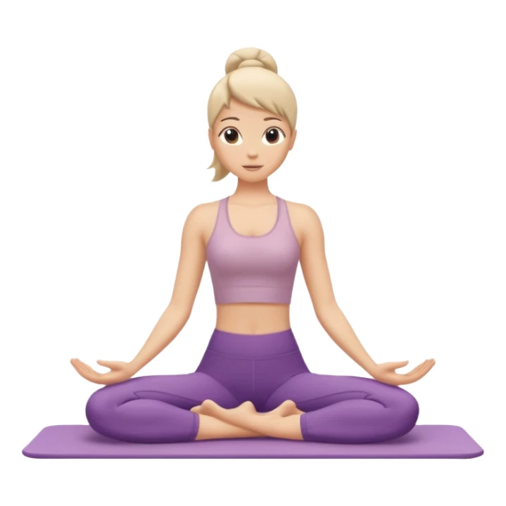 just a body in a pilates pose, no accessories sticker