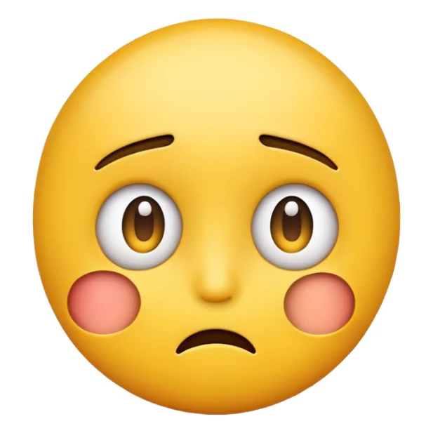 confused yellow emoji face looking to the side sticker