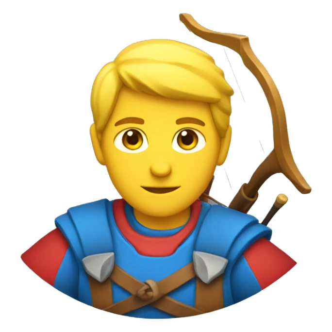 archer red blue and yellow color sticker