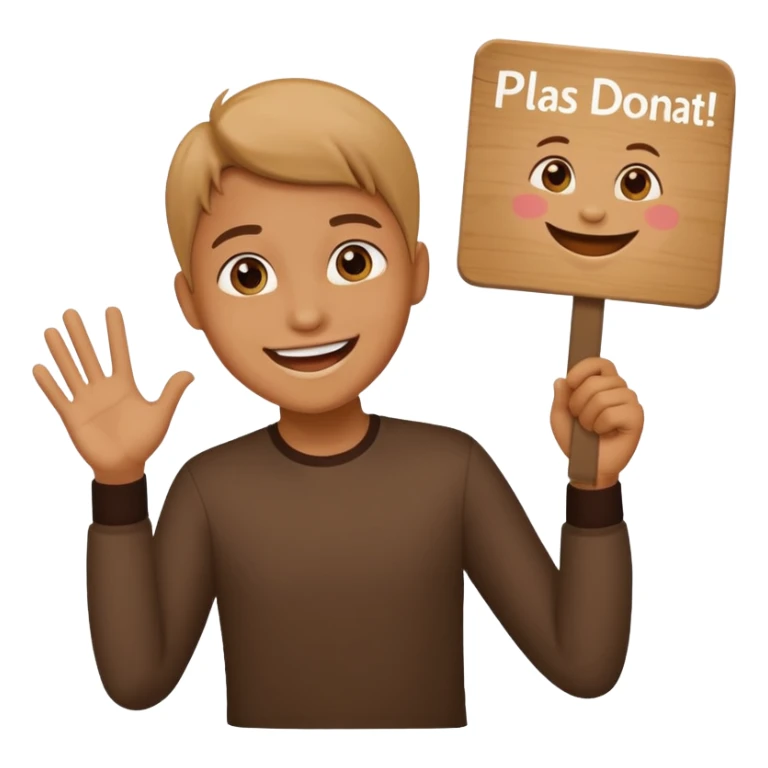 I wanna create a emoji on Roblox pls donate I need that goal to complete  sticker