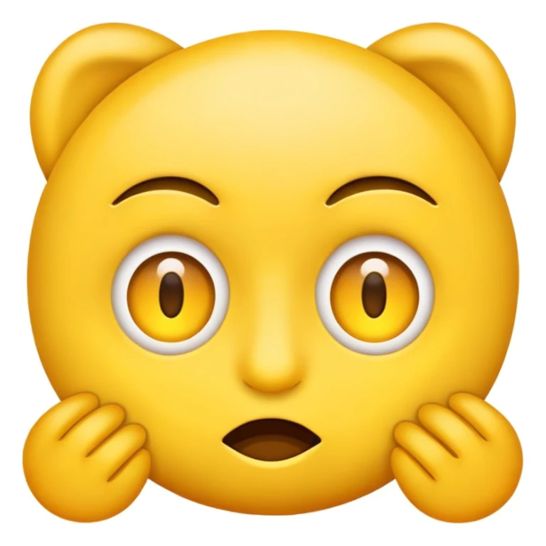 face yellow emoji, one eye open and one eye semi open sticker