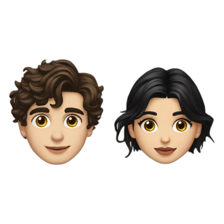 Timothy Chalamet and Kylie Jenner sticker
