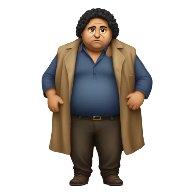 Fat romani person named David Bos sticker