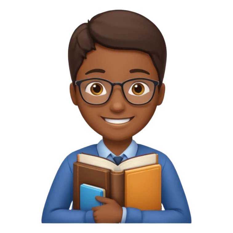 teacher holding books sticker