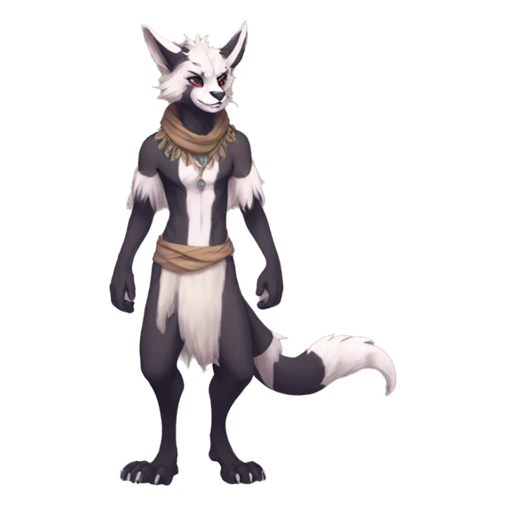 anthro vernid full body fursona by LiLaira sticker