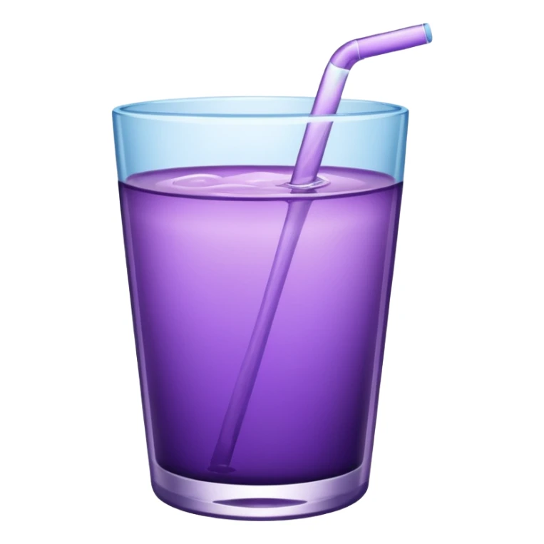 glass of purple water sticker