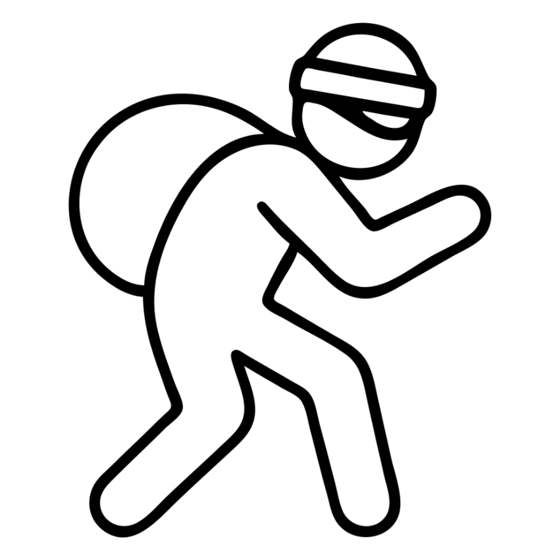 robber sneaking sticker