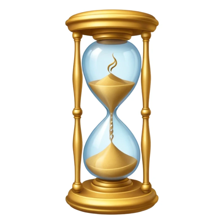 Magical Hourglass for time traveler sticker