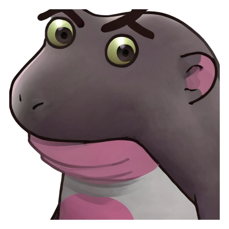 un mono color violeta que en el medio tenga un perro rosa sticker