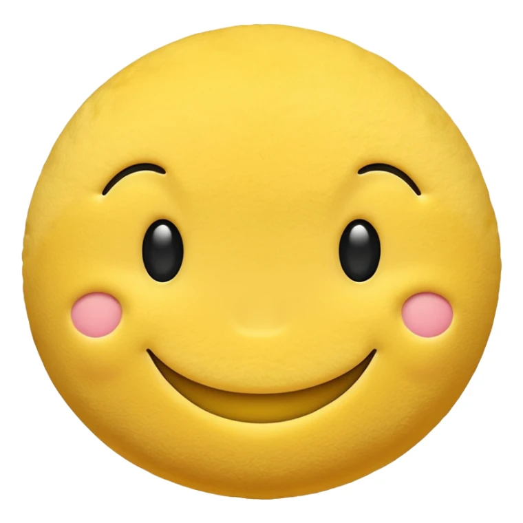 cozy smiley face sticker
