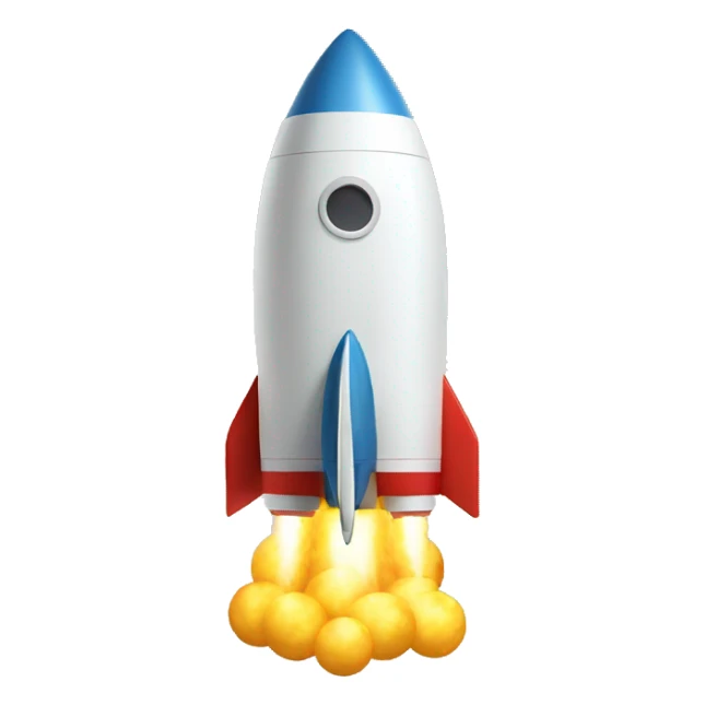 rocket with a lot of money sticker