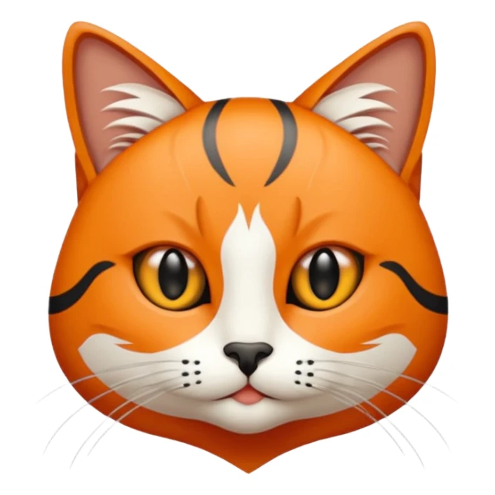 Elinde bicak olan caliko cinsi bir kedi sticker