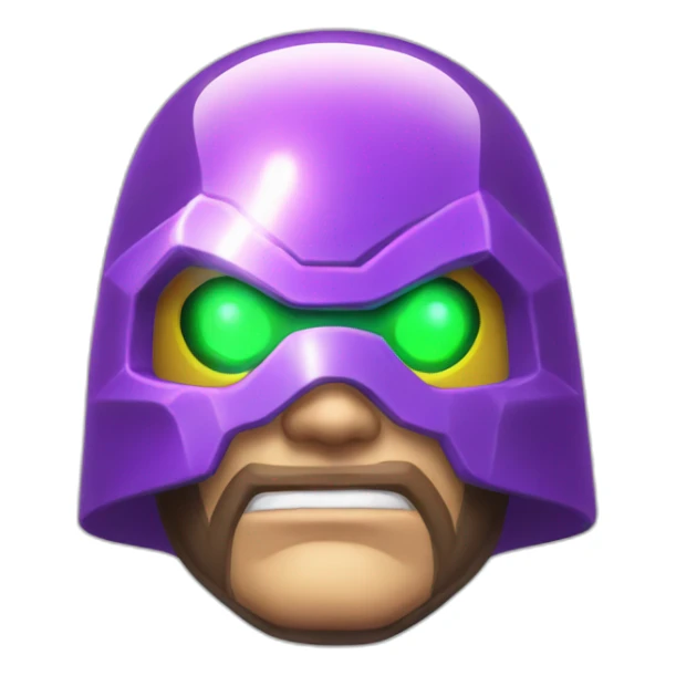 Electric bubble glass mysterio head sticker