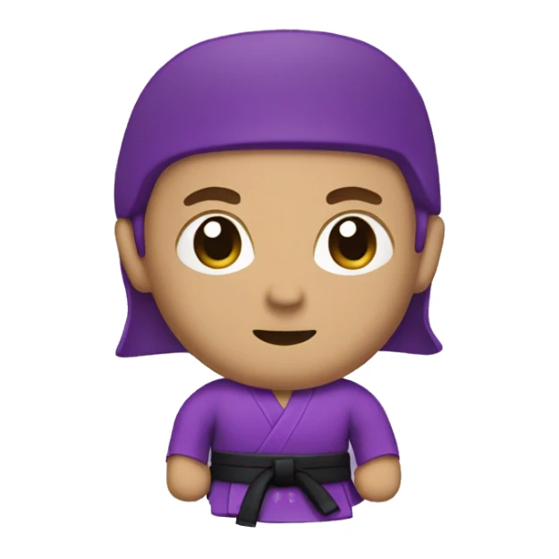 martial arts purple belt sticker