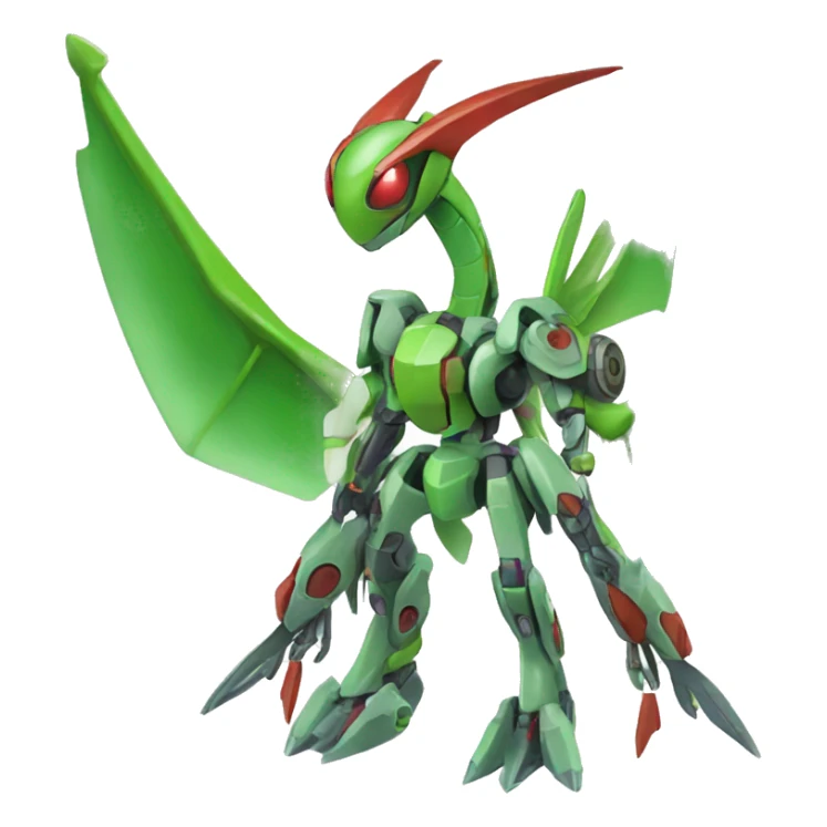 Mechanical Flygon-dragon-Bisharp-Medabot-Mecha full body sticker