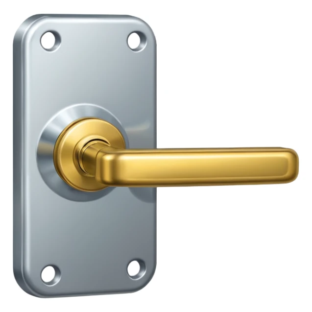 door handle with hanger sticker