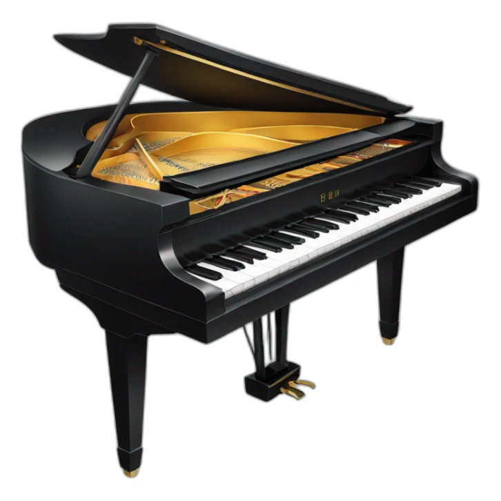 Grand piano sticker
