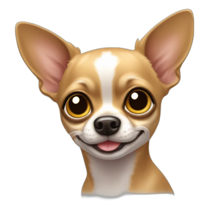 Long haïr fawn chihuahua sticker
