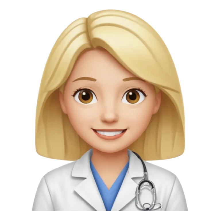 female blonde vet sticker