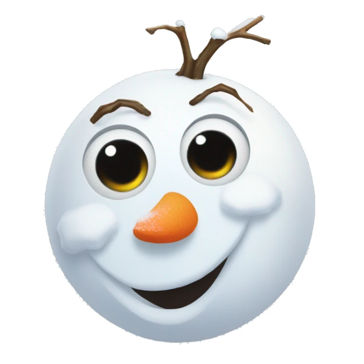 olaf snowman, frozen, cryibng sticker