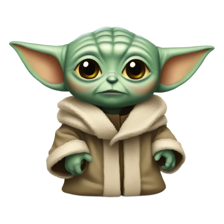 New Years Baby Yoda sticker