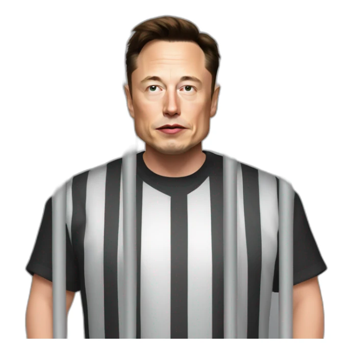 elon musk in jail sticker