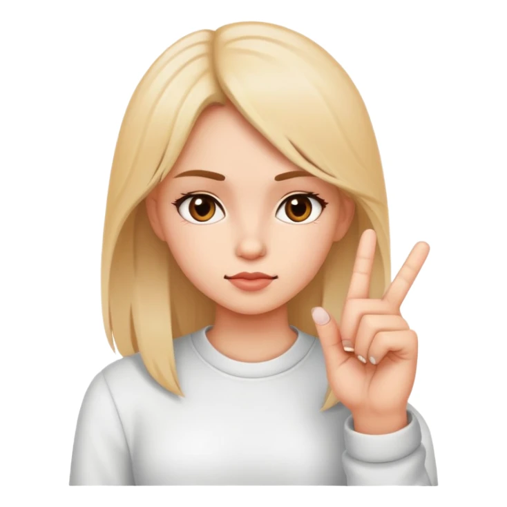 Girl with middle finger  sticker