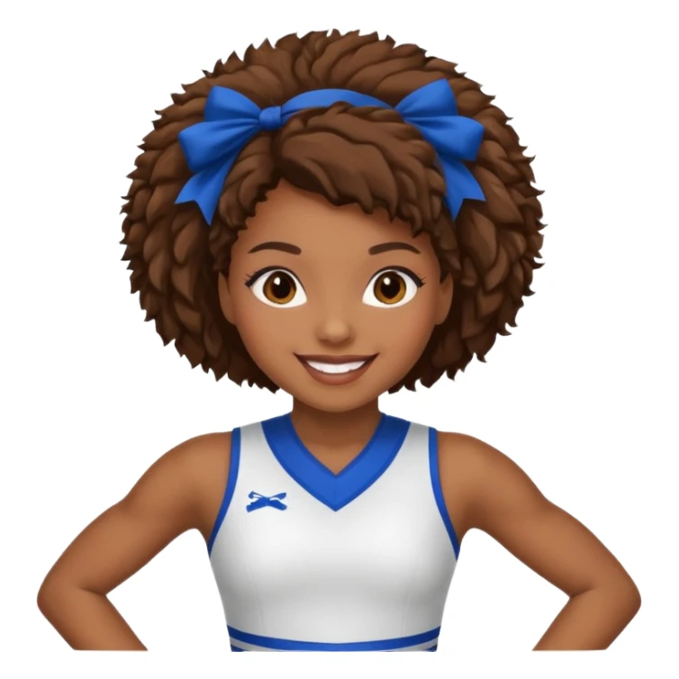 african american cheerleader sticker