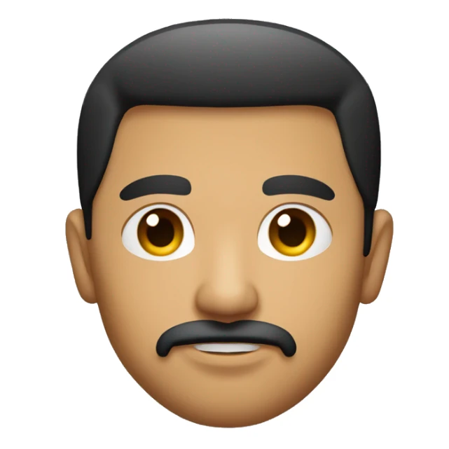 Young Mexican cholo with thin mustache and goatee  sticker