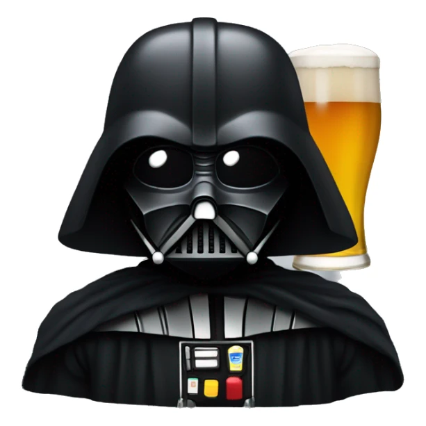 Dark Vador qui boit une bière sticker