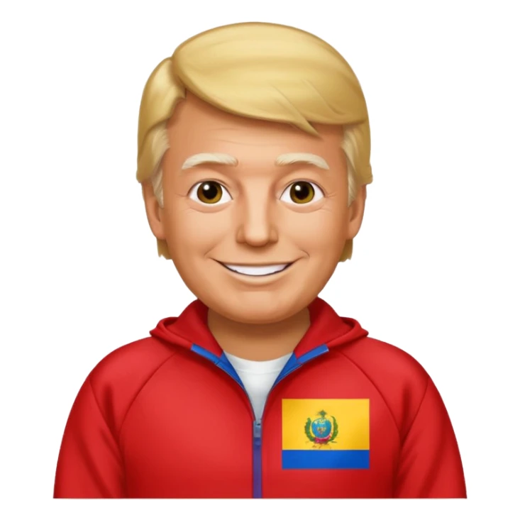 DONALD TRUMP CON EL CHANDAL DE MADURO sticker
