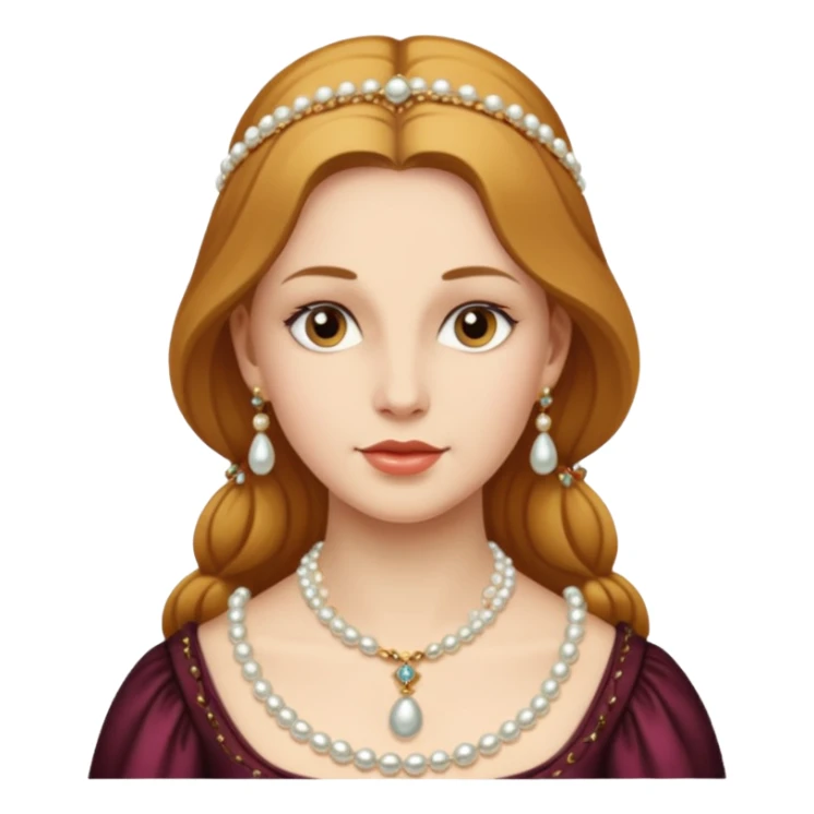  portrait of a Renaissance woman sticker