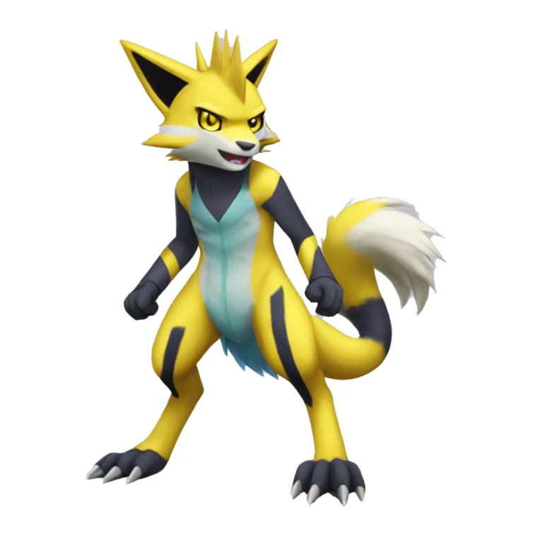 Lombax-Renamon-Zeraora full body sticker