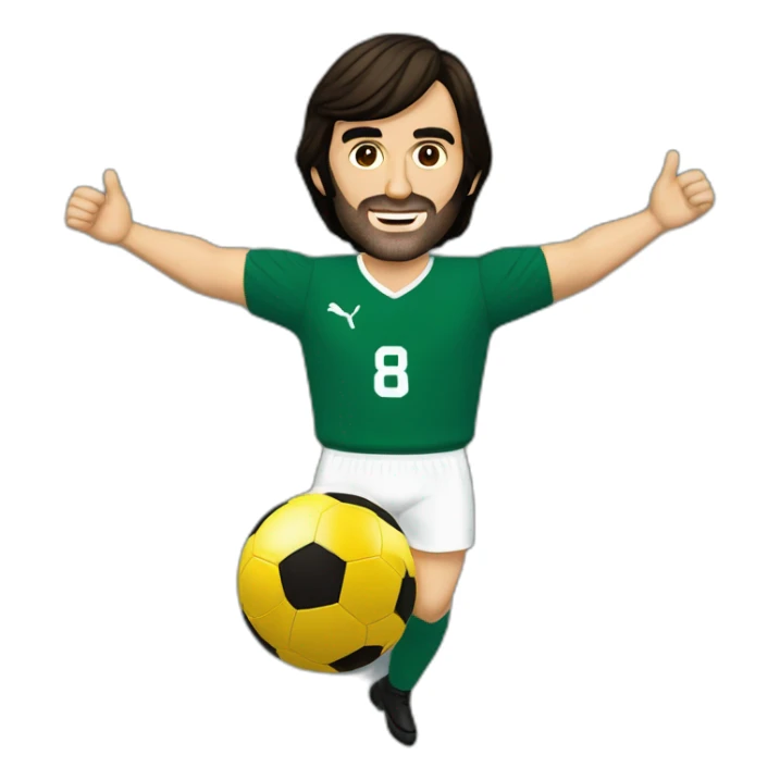 George best Ballon d'or volant qui dance sticker