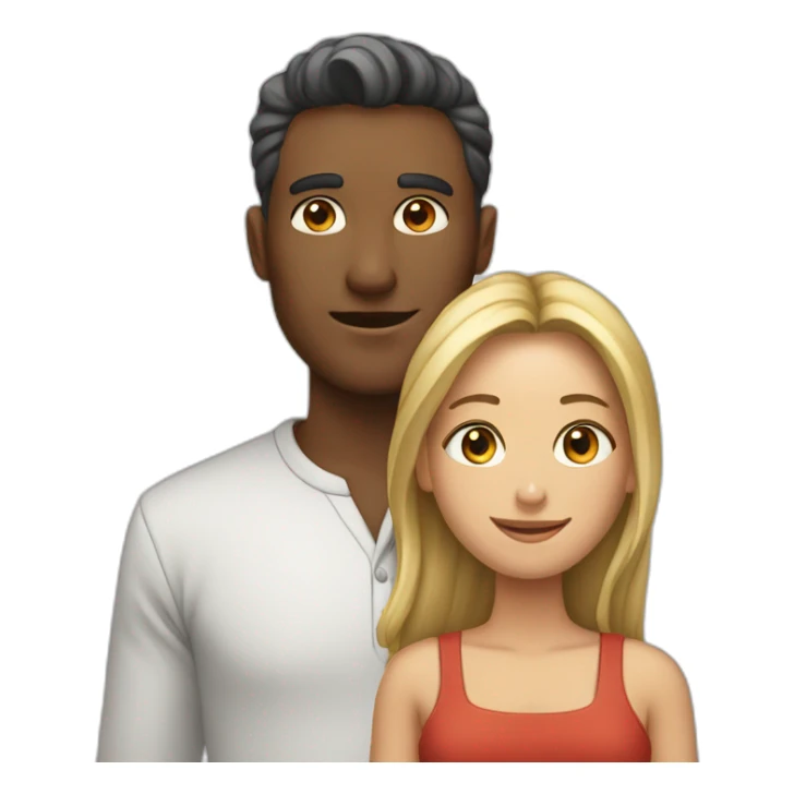 Câlins homme et femme sticker