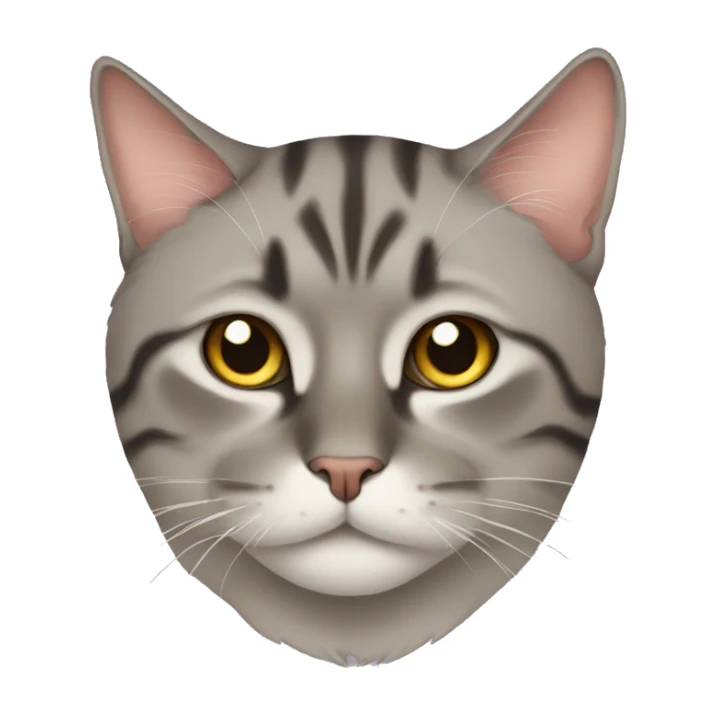 portrait of a lazy cat sticker