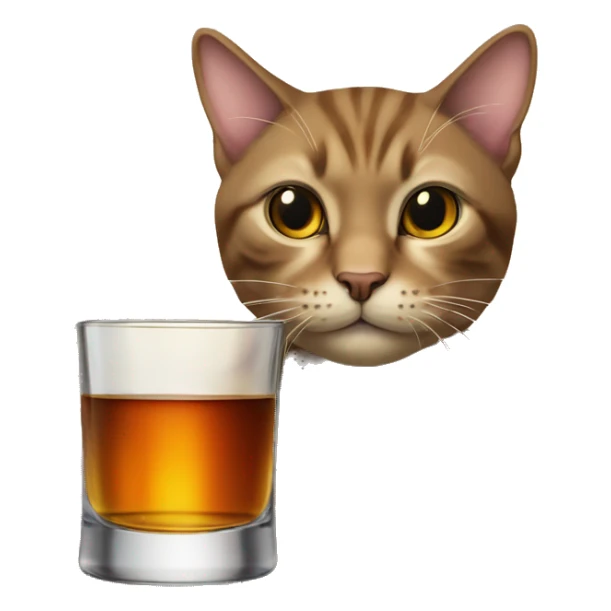 cat-with-glass-of-whiskey sticker
