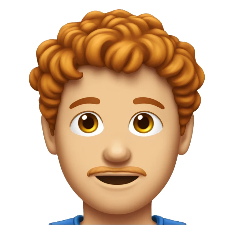 garçon rousse mince avec des taches de rousseur  sticker